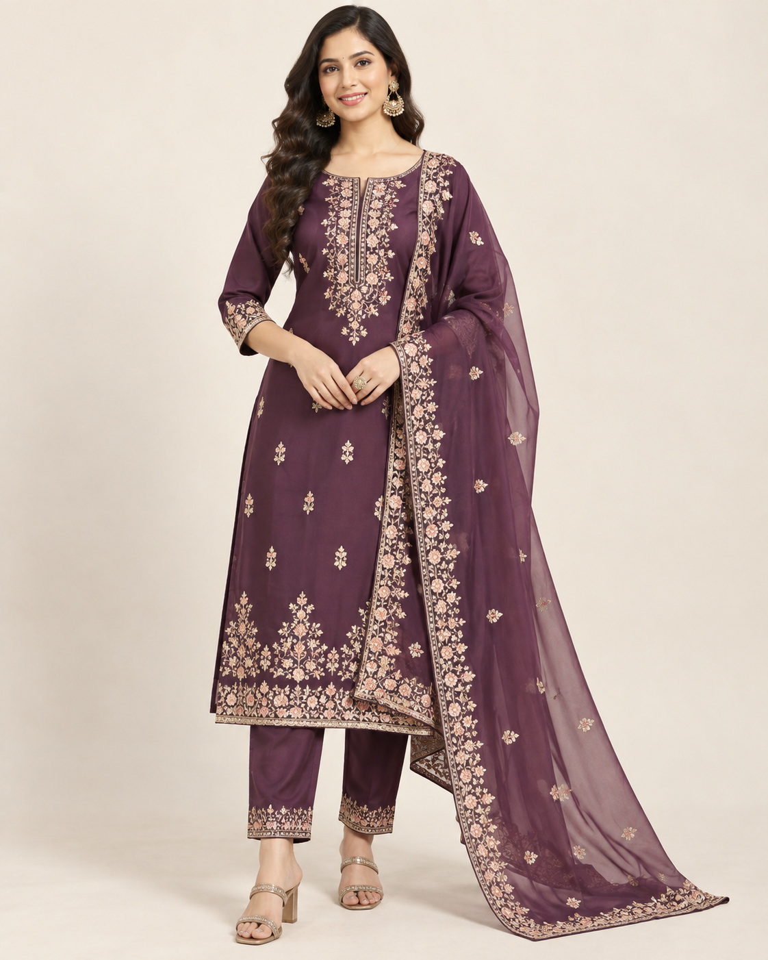Embroidered Kurta Set